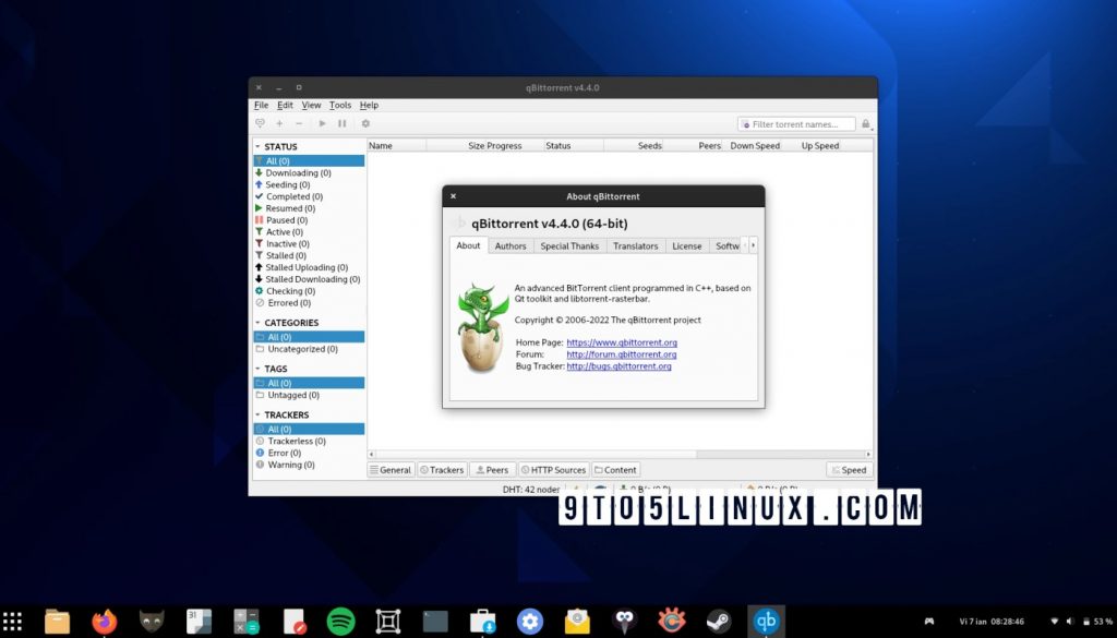 qBittorrent 4.4 开源 BitTorrent 客户端新增官方 AppImage，Qt 6 支持