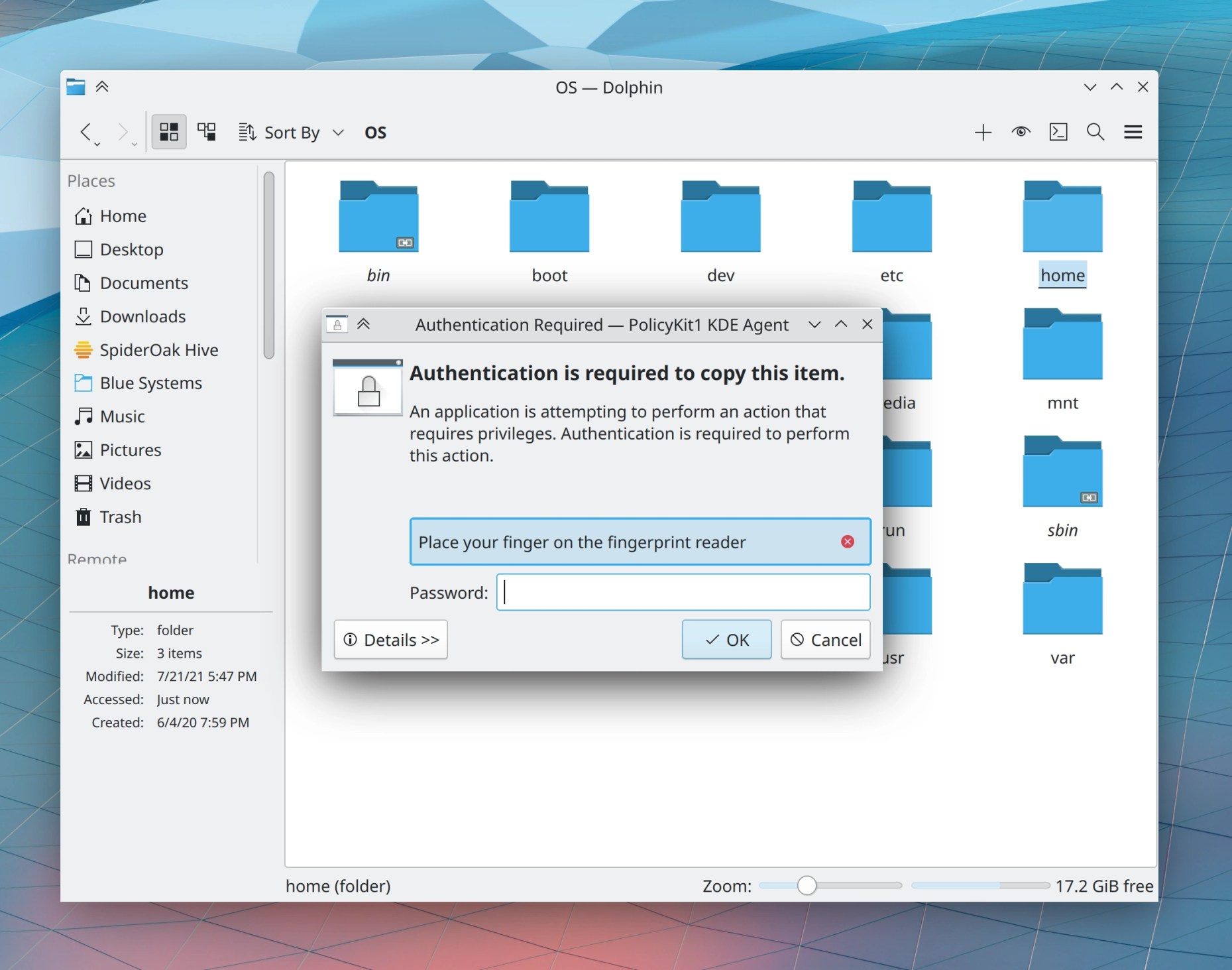 KDE Frameworks 5.91 新增 Dolphin 根文件操作，带来诸多改进