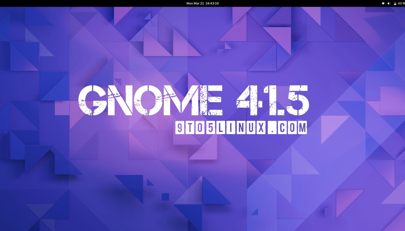 GNOME 41.5 作为 GNOME 41 桌面系列的错误修复更新发布