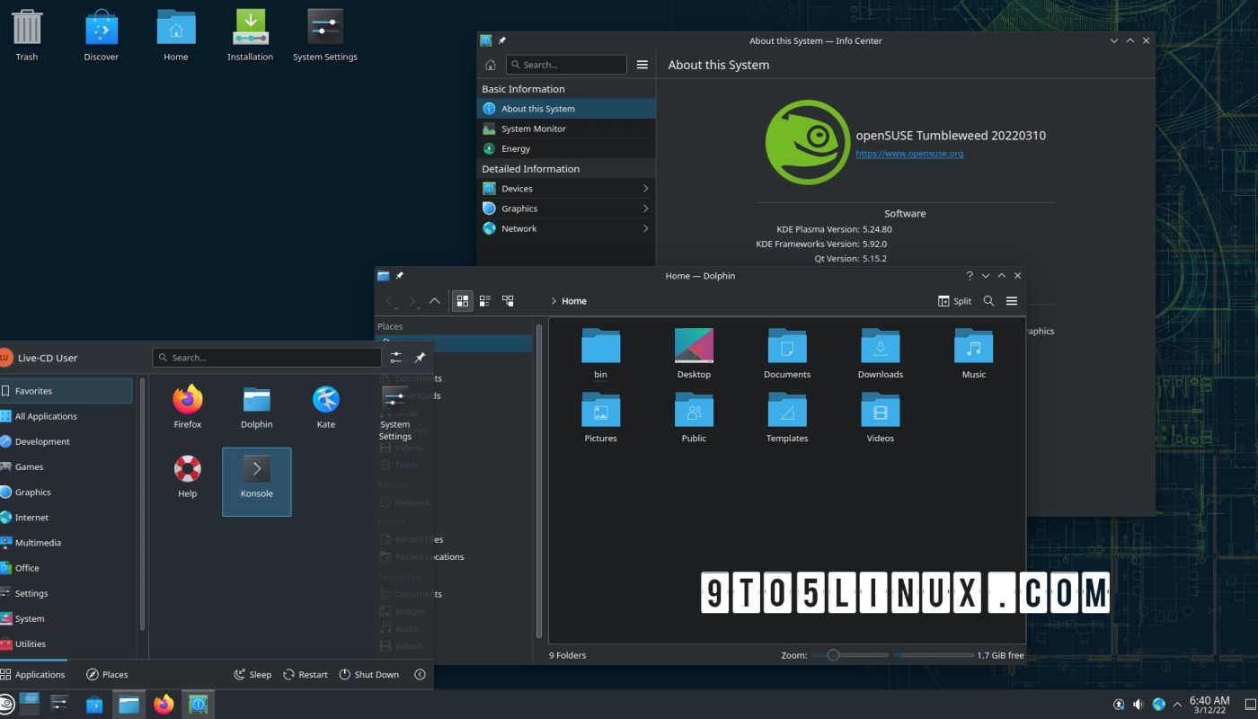 KDE Frameworks 5.92 改进了 Dolphin 和 KRunner，堵塞了内存泄漏，并修复了错误