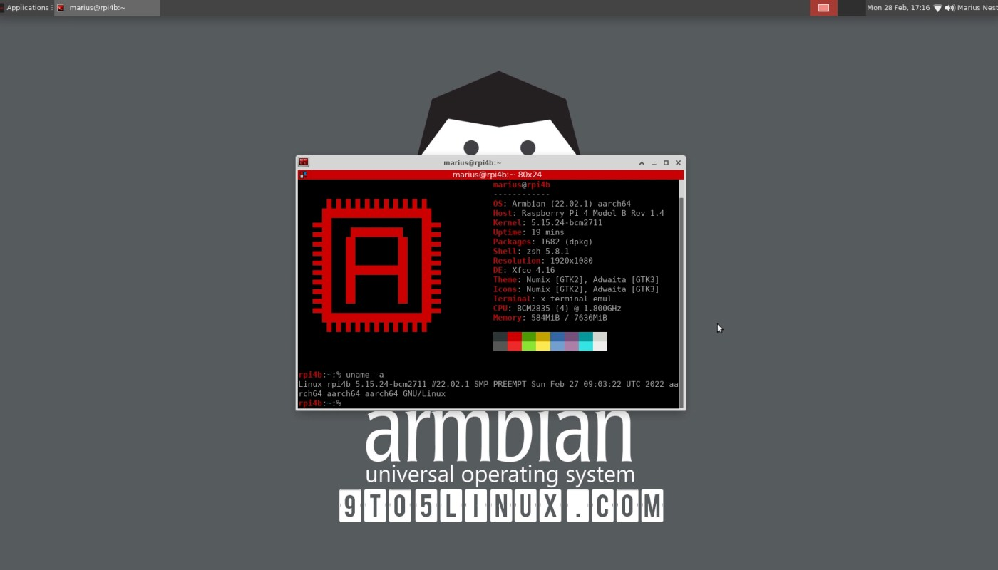 Armbian 22.02 现已推出官方 Raspberry Pi 支持、UEFI 支持等