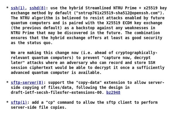 着力于应对未来量子计算机挑战的OpenSSH 9.0已经发布