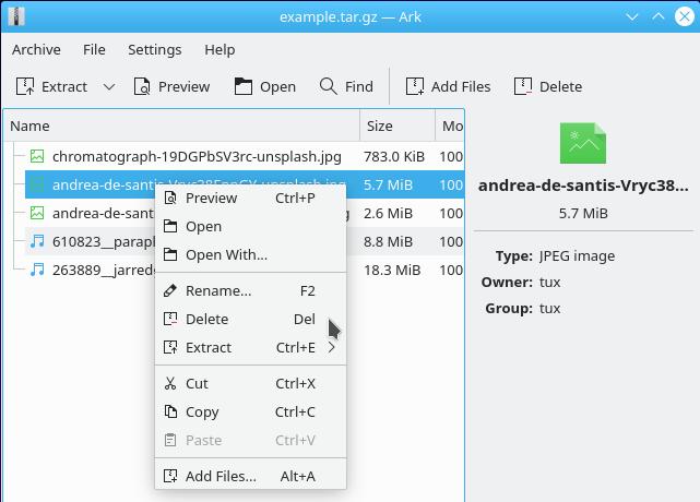 使用 KDE 的 Ark 在 Linux 桌面上归档文件