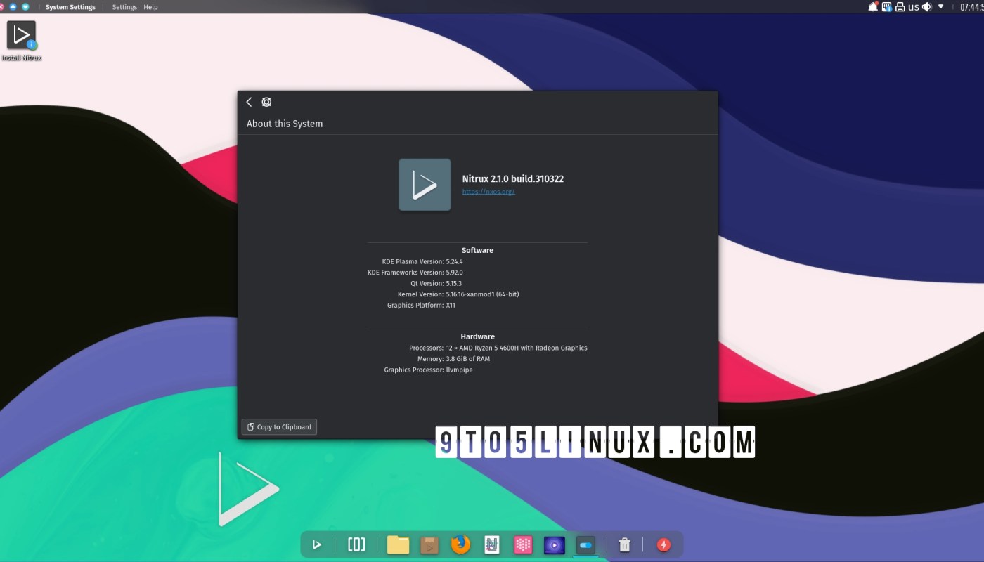 Nitrux 2.1 发布，支持 Linux Kernel 5.17，最新的 KDE Plasma Goodies