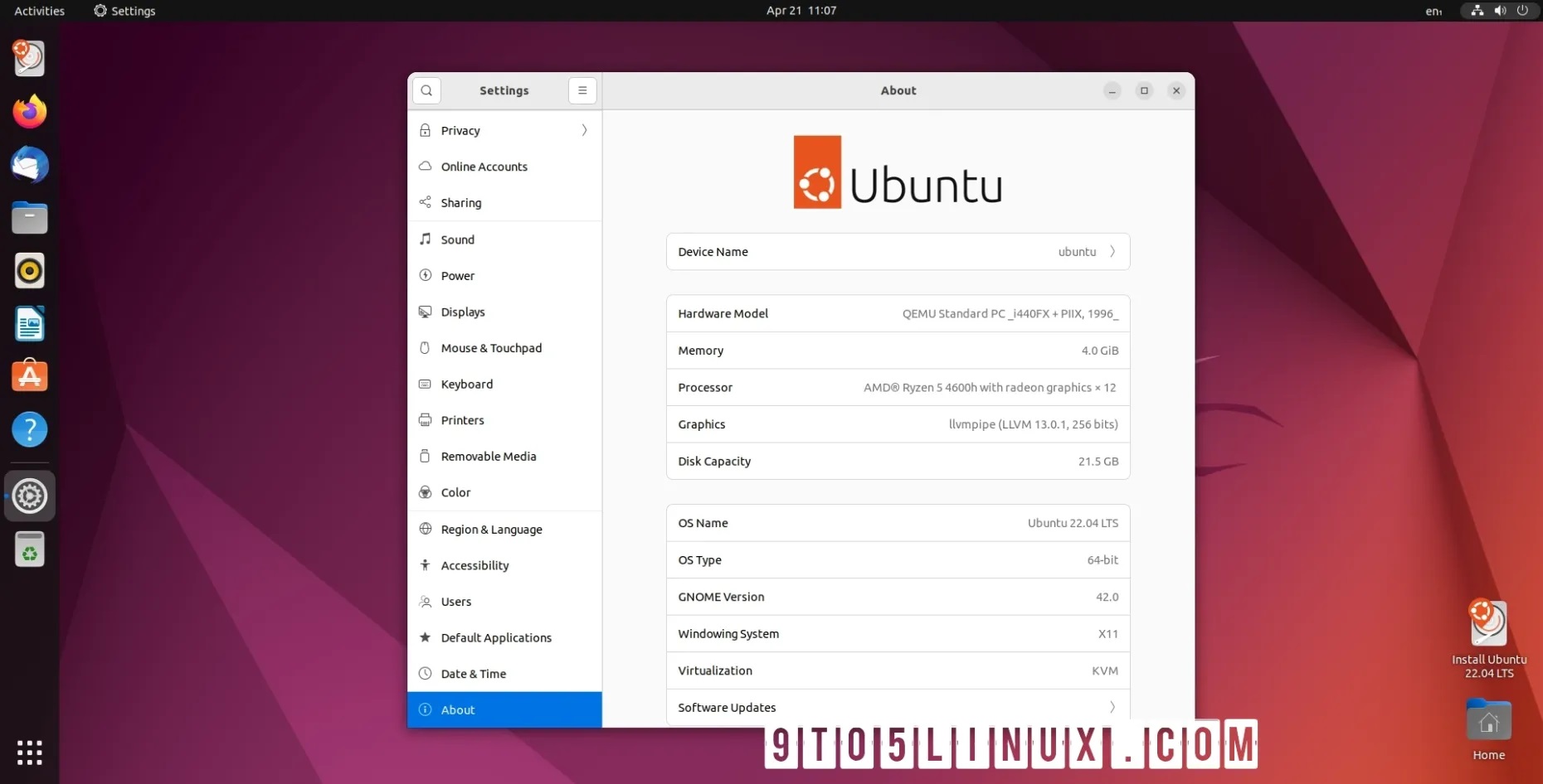 Ubuntu 22.04 LTS (Jammy Jellyfish) 现已可供下载，这是新功能