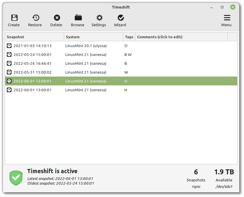 Linux Mint 接管 Timeshift 备份工具的开发，并作为一款 XApp 来维护