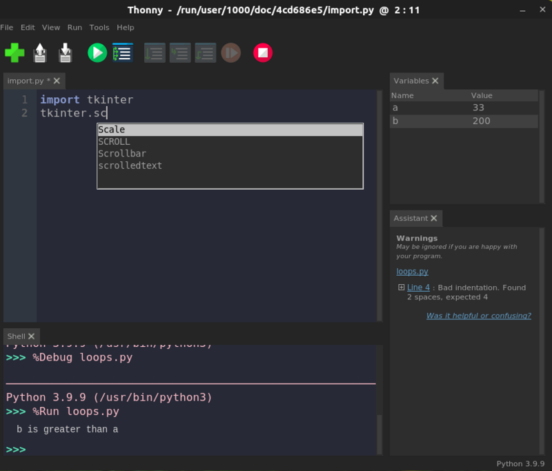 Thonny：在学校教授 Python 编程的理想 IDE