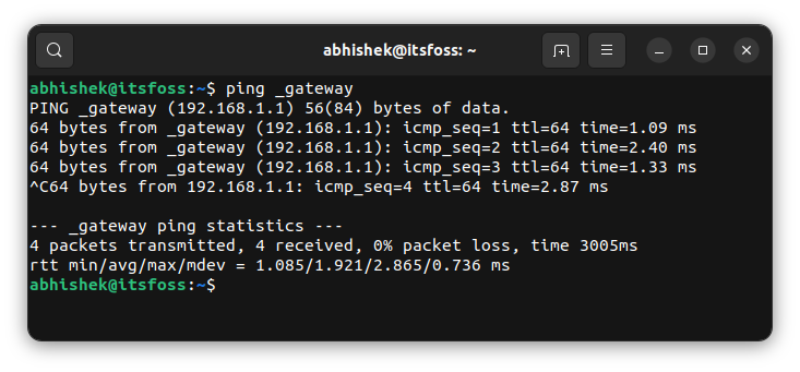 在 Linux 中找到你的路由器的 IP 地址（默认网关）