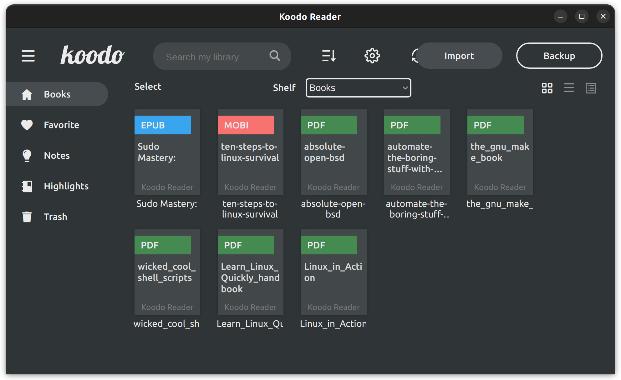 Koodo：一款适用于 Linux 的一体化开源电子书阅读器应用