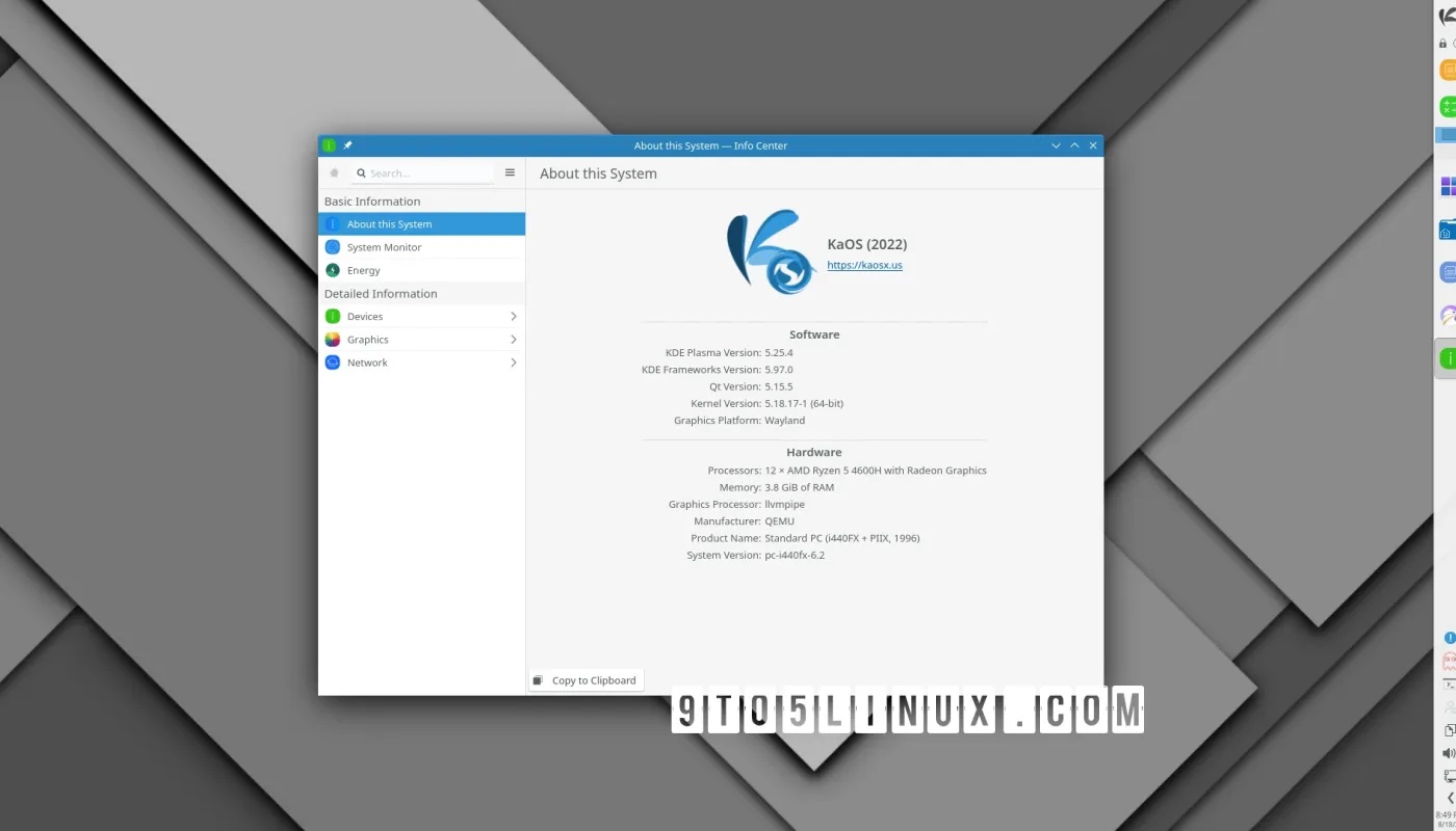 KaOS 2022.08 默认引入 PipeWire、改进的安装程序和最新的 KDE 好东西