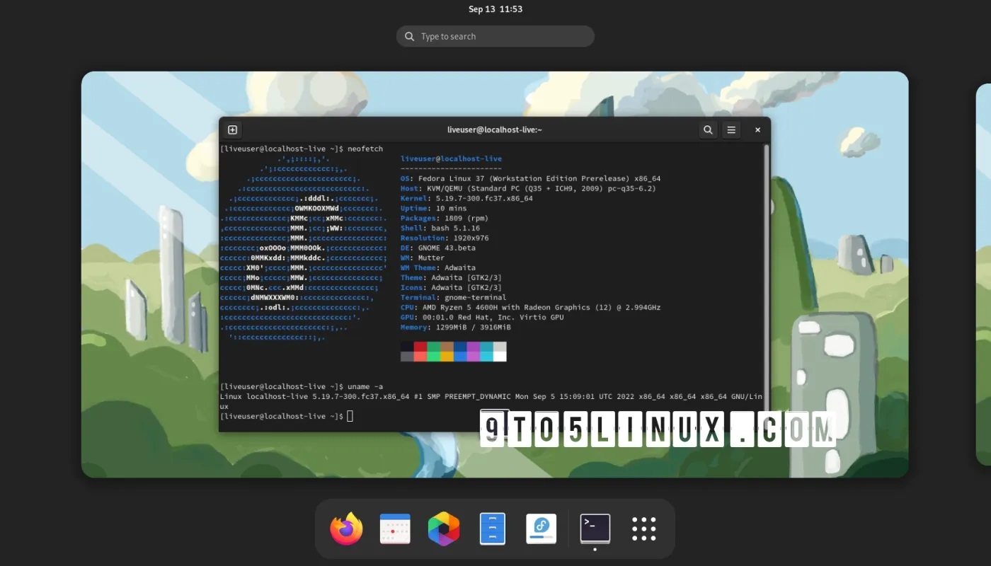 Fedora Linux 37 Beta 与 GNOME 43 一起发布，官方支持 Raspberry Pi 4