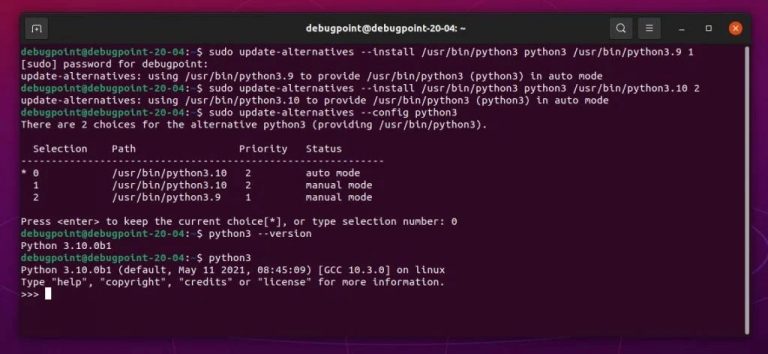 Install Python 3 10 Ubuntu Terminal