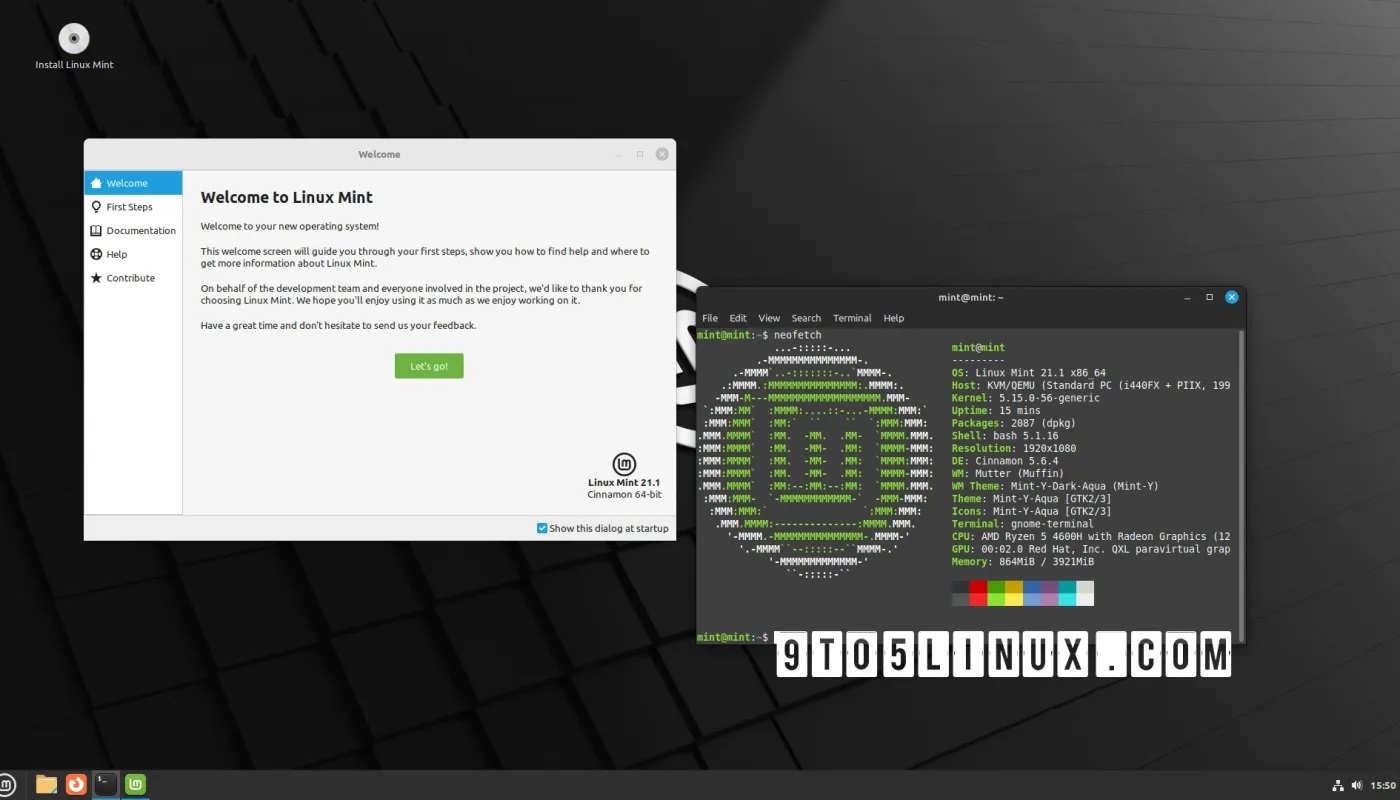 初见Linux Mint 21.1 Beta，采用Cinnamon 5.6桌面环境