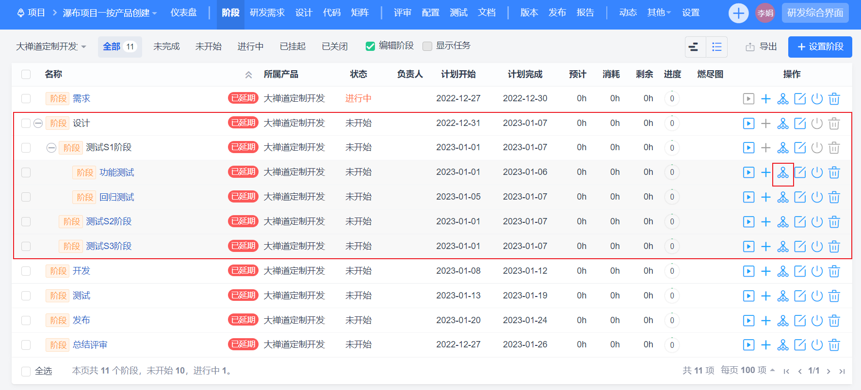 禅道18.2发布，新增融合敏捷、融合瀑布管理模型，瀑布项目阶段支持无限级拆分