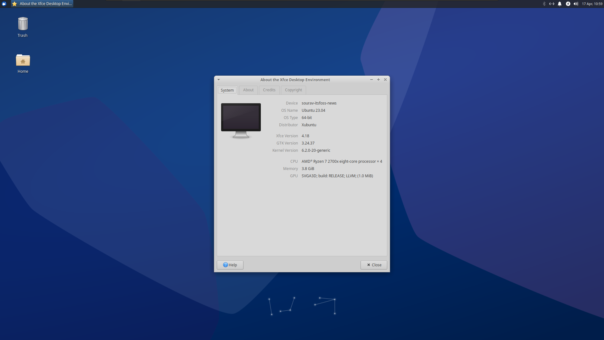 Xubuntu 23.04 发布：带来了 Xfce 4.18 和 Pipewire