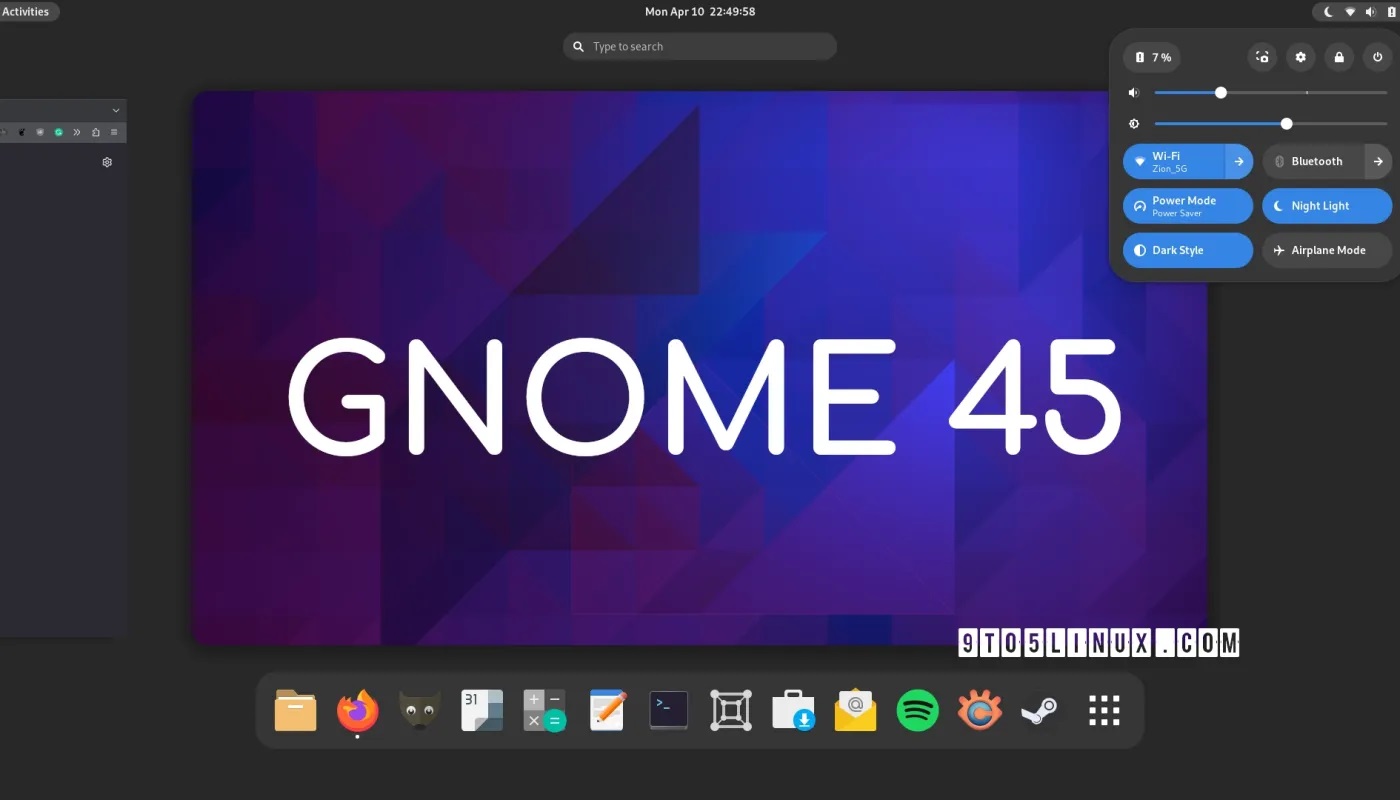 GNOME 45桌面环境预计将于2023年9月20日发布