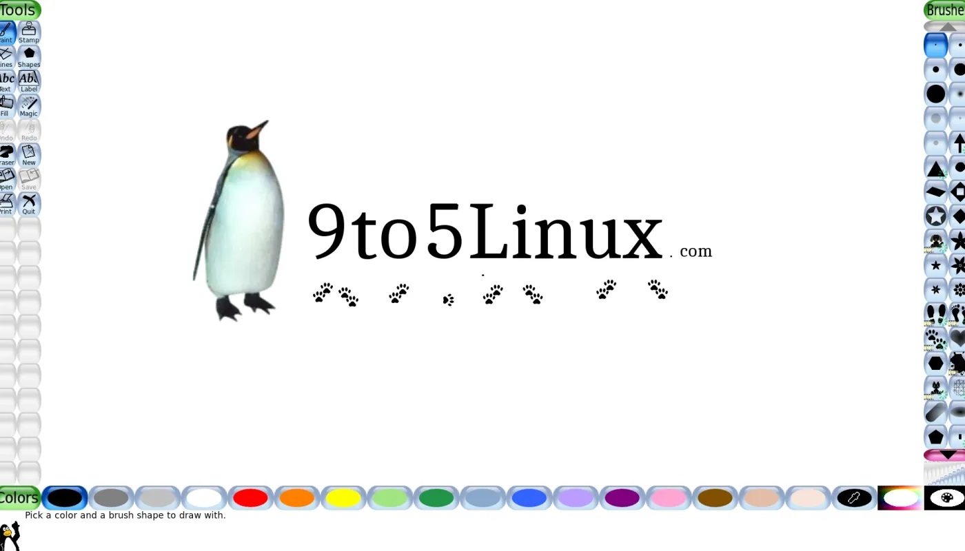 Tux Paint 0.9.29 开源绘画应用带来15个新的魔法工具，旋转的印章