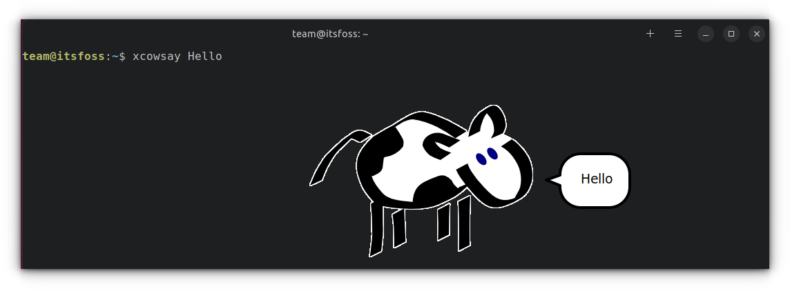 哞~ 我的 Linux 终端里有头牛