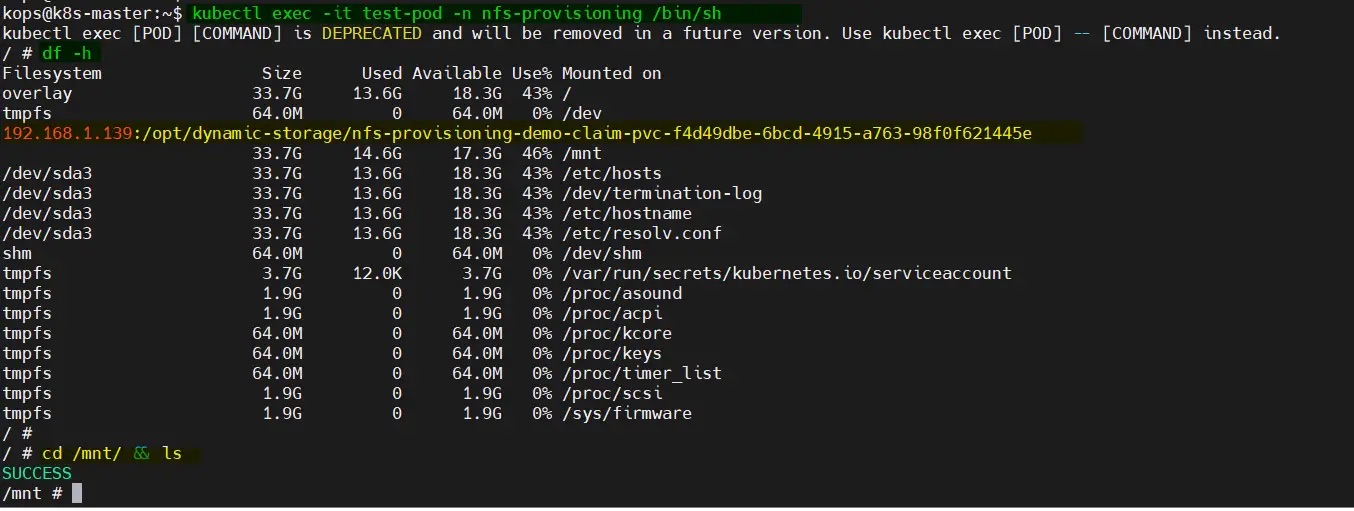 如何在 Kubernetes 集群中设置动态 NFS 配置