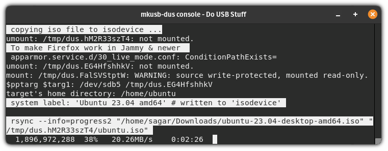 如何创建 Ubuntu 持久化立付 U 盘