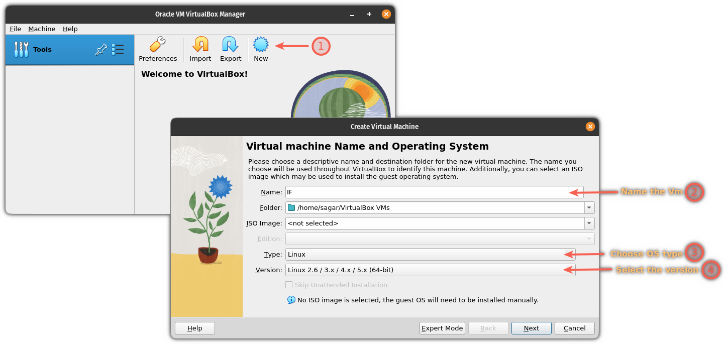 在 Linux 的 VirtualBox 中从 USB 驱动器启动