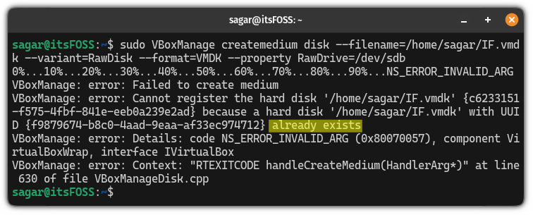 在 Linux 的 VirtualBox 中从 USB 驱动器启动