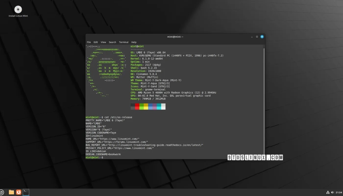 LMDE（Linux Mint Debian Edition）6 "Faye "现已可供下载