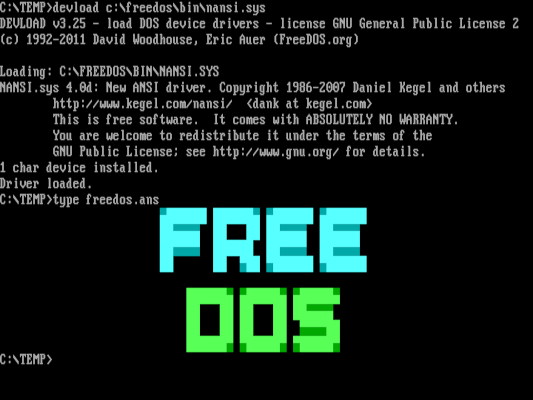 FreeDOS 基础：从 A 到 Z