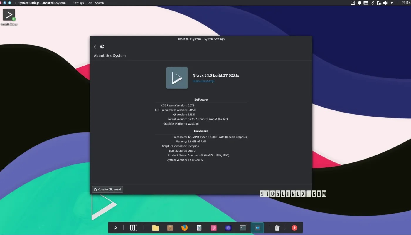 不可变发行版 Nitrux 3.1 带来改版升级工具和最新 KDE 软件