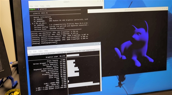 树莓派5第一次跑独立显卡！AMD RX 460能玩游戏