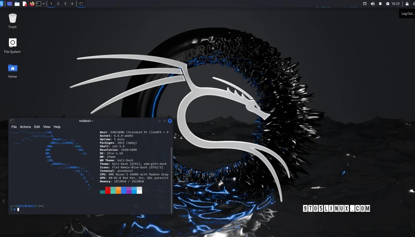 Kali Linux 2024.1 带有 Linux 6.6 LTS 和新外观的渗透测试发行版来了