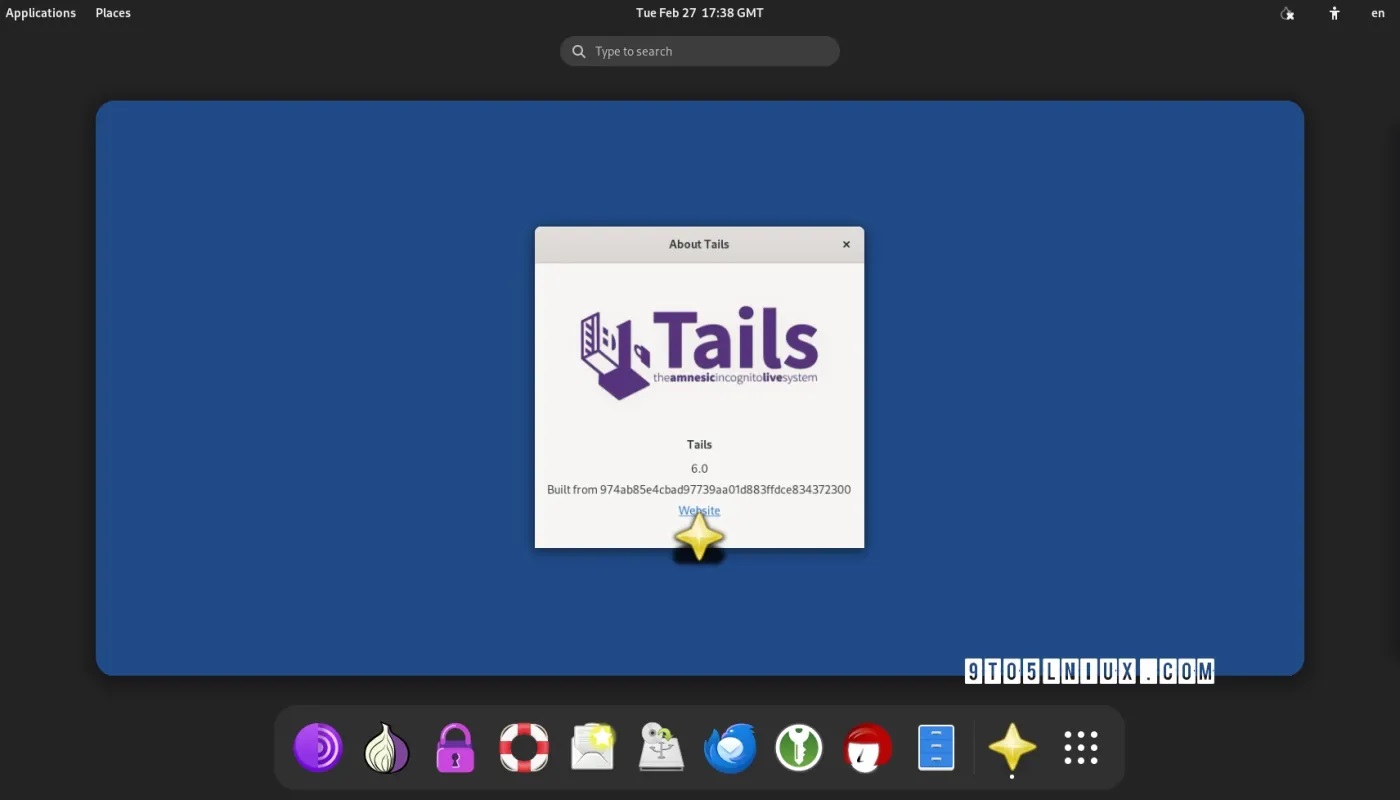 基于 Debian 12 "书虫 "和 GNOME 43 的 Tails 6.0 正式发布