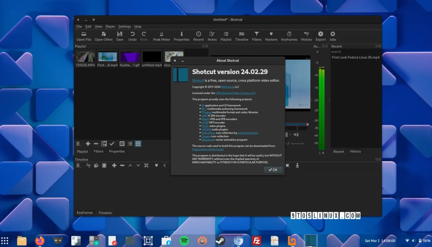 Shotcut 24.02 开放源码视频编辑器发布，支持 Ambisonic 音频