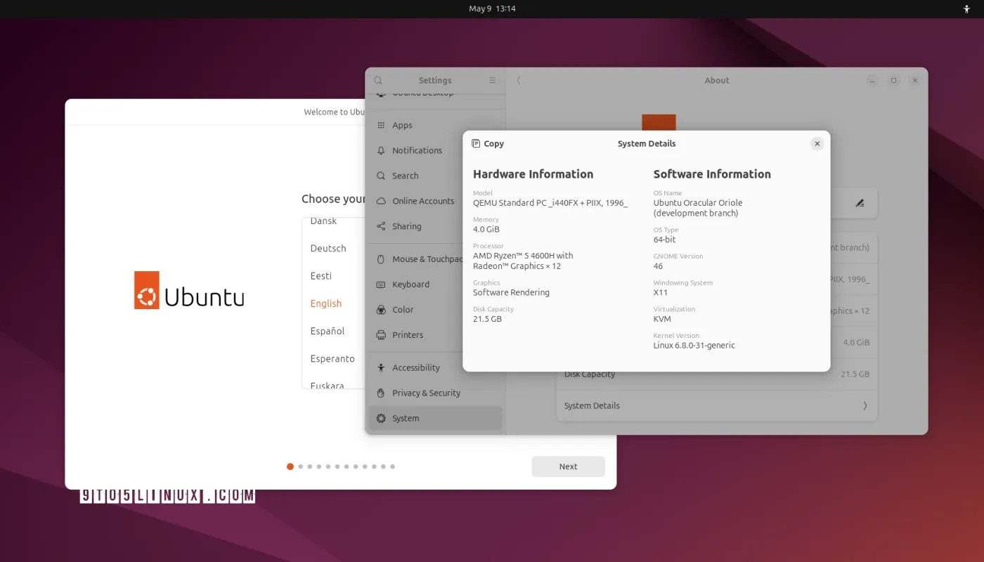 Ubuntu 24.10（黄鹂）每日版本 ISO 现已可供下载