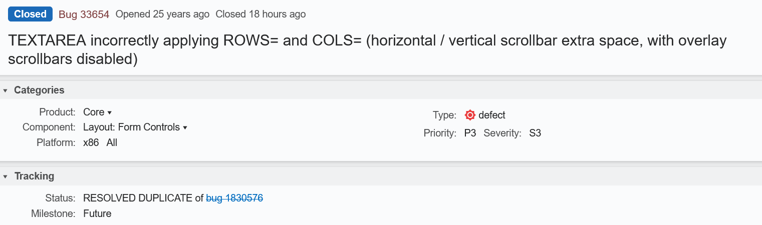 Mozilla修复了一个长达25年历史的源于Netscape的bug