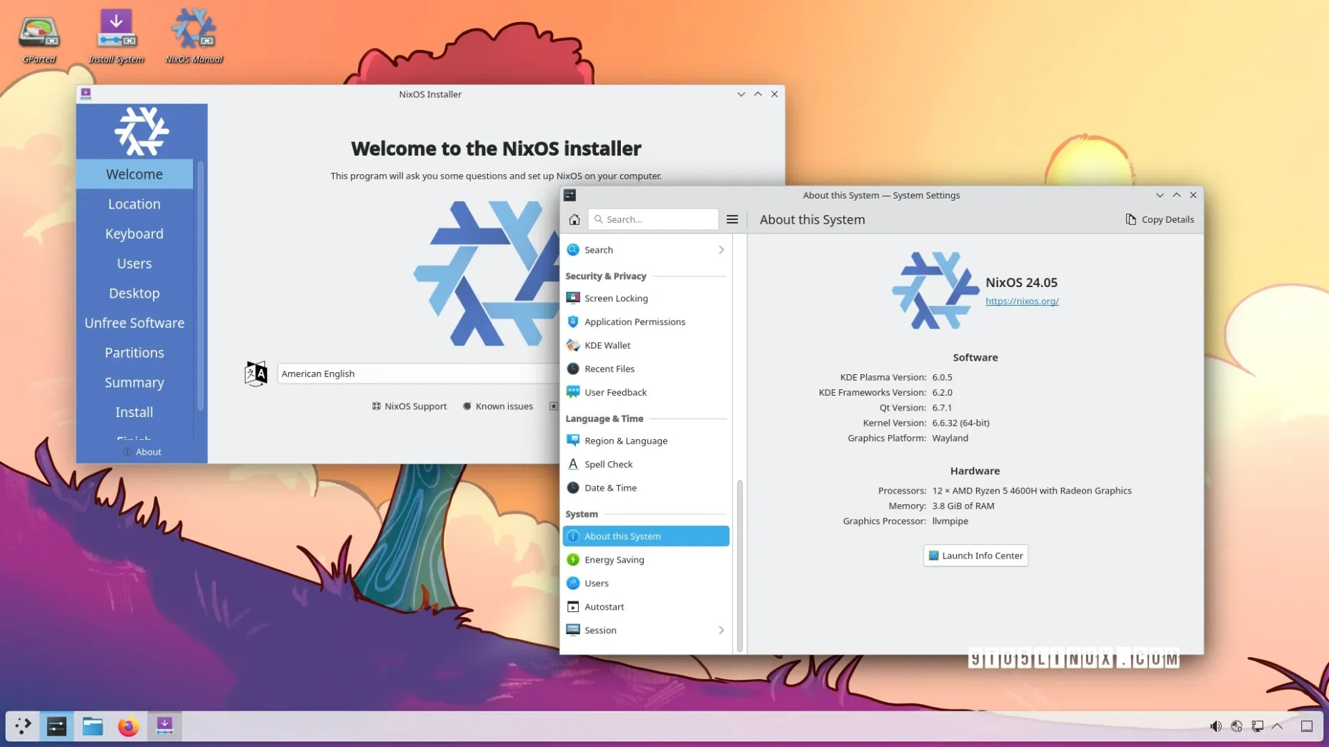 NixOS 24.05 预装 Linux 6.6 LTS、GNOME 46、KDE Plasma 6 和 Lomiri