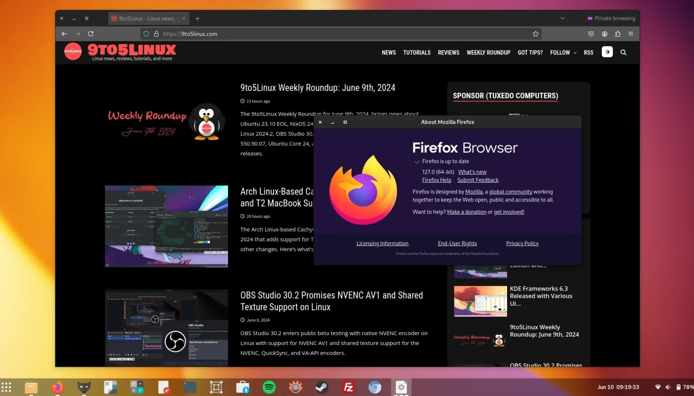 Mozilla Firefox 127 现已可供下载，新功能如下