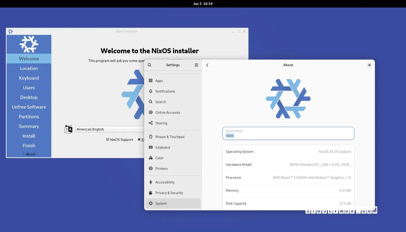 NixOS 24.05 预装 Linux 6.6 LTS、GNOME 46、KDE Plasma 6 和 Lomiri