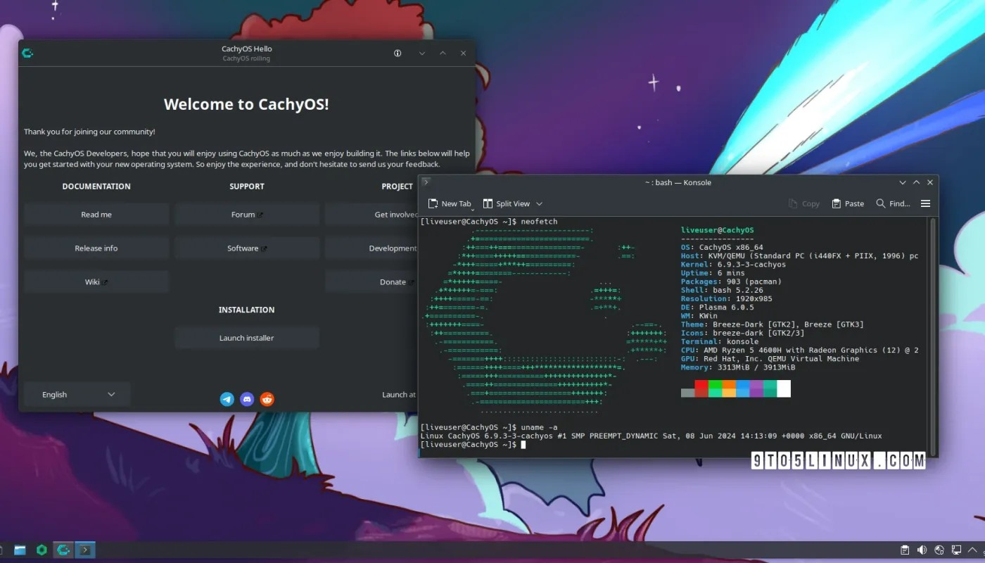 基于 Arch Linux 的 CachyOS 新增手持版和 T2 MacBook 支持