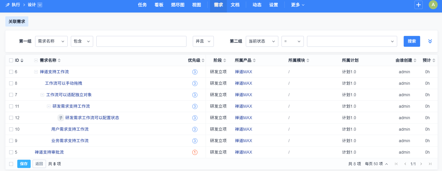 禅道20.2.stable发布，新增业务需求概念、列表拖拽调整列宽和表头右键设置