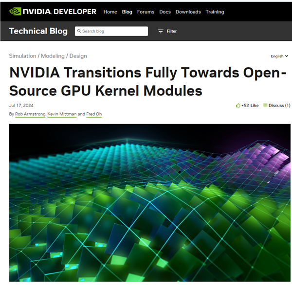 NVIDIA重磅官宣！全面开源GPU内核驱动：闭源显卡驱动将被弃用