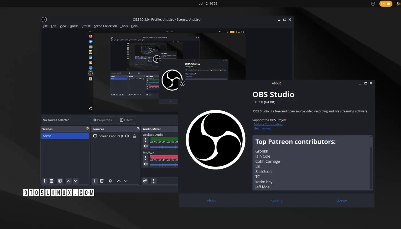 OBS Studio 30.2 发布，在 Linux 上支持 NVENC AV1 和统一管线源代码