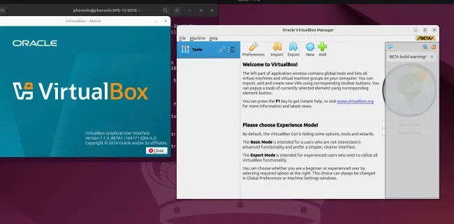 VirtualBox 7.1 Beta 发布，提供现代化图形用户界面，支持 Wayland 剪贴板共享