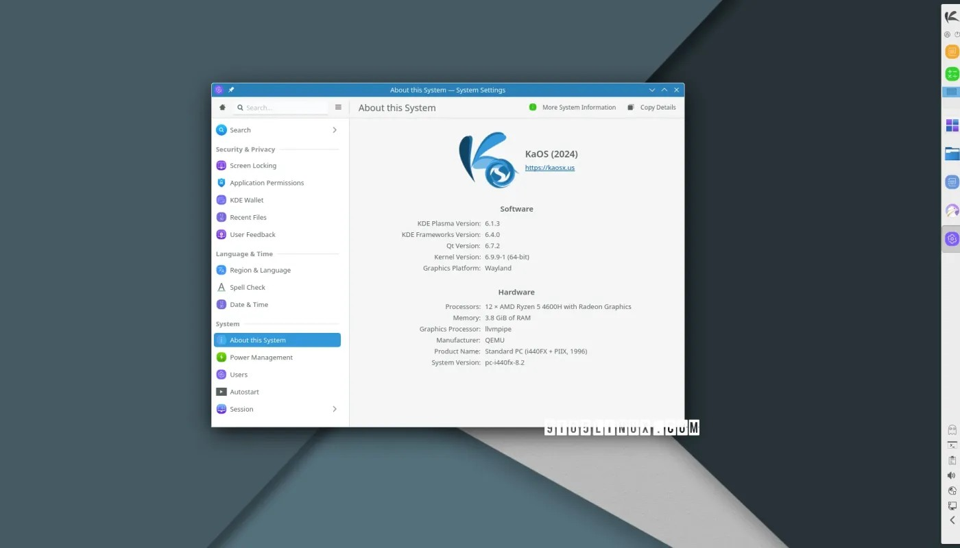 KaOS Linux 2024.07 发布，采用 KDE Plasma 6.1 和 Linux 内核 6.9