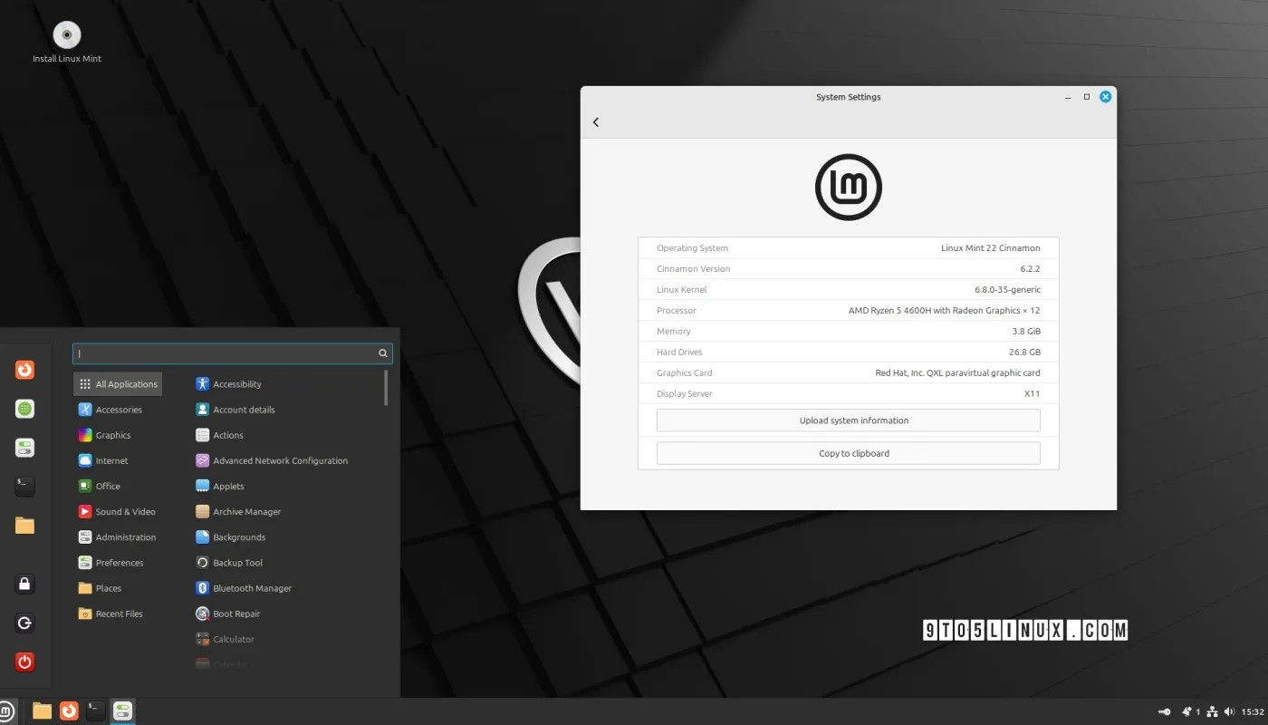 基于 Ubuntu 24.04 LTS 的 Linux Mint 22 测试版发布，采用Cinnamon 6.2 版