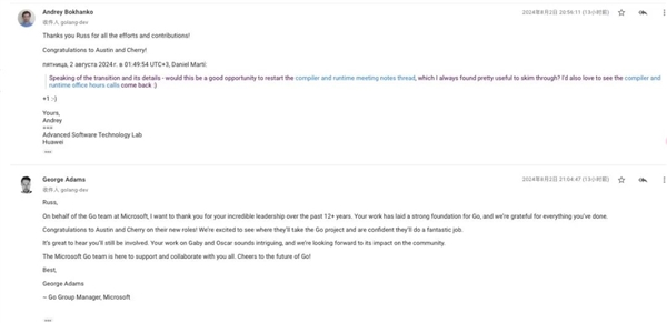 谷歌Go团队十二年技术负责人突然退位！微软、华为等表达感谢
