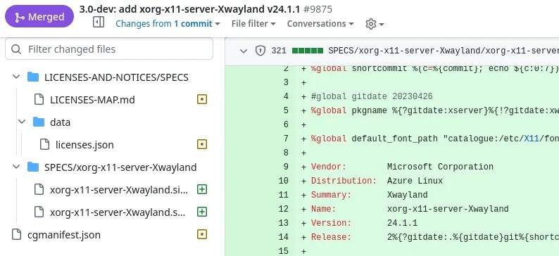 Microsoft Azure Linux 3.0.20240824 支持更多内核功能，新增 XWayland