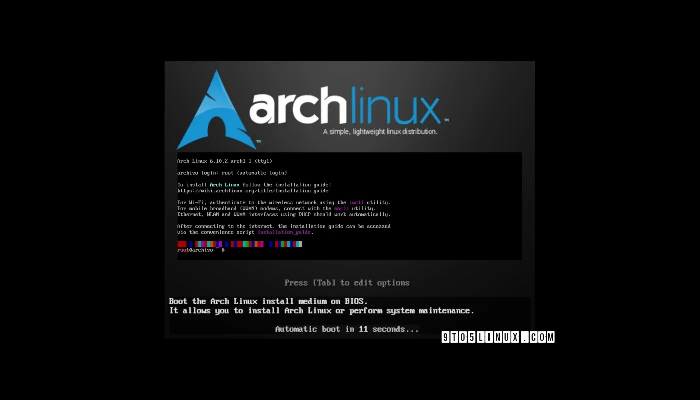 首个由 Linux 6.10 支持的 Arch Linux ISO 版本现已可供下载