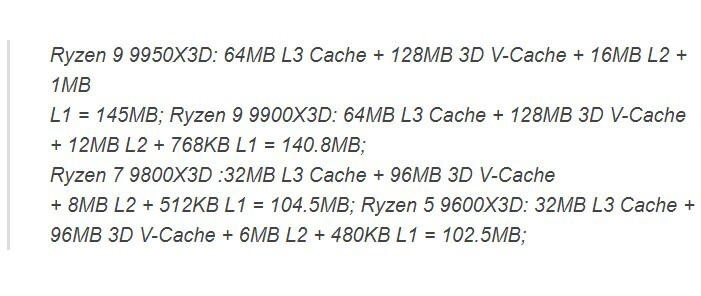 Ryzen 9 9950X3D和9900X3D将在两个CCD芯片上采用3D V-cache