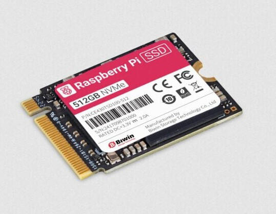 Raspberry Pi 推出 NVMe M.2 SSD和存储套件